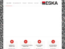 Tablet Screenshot of eskagmbh.de